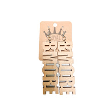 Load image into Gallery viewer, Bmore wooden earrings
