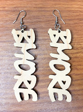 Load image into Gallery viewer, Bmore wooden earrings
