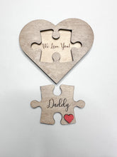 Load image into Gallery viewer, Dad Puzzle Piece Fathers Day Keepsake Gift Plaque | You are the Piece that holds us together
