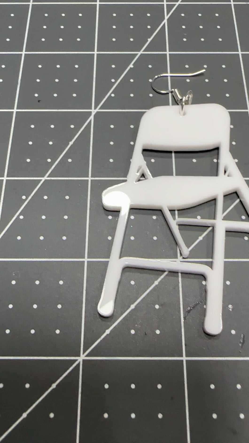 Folded Chair Acrylic earrings