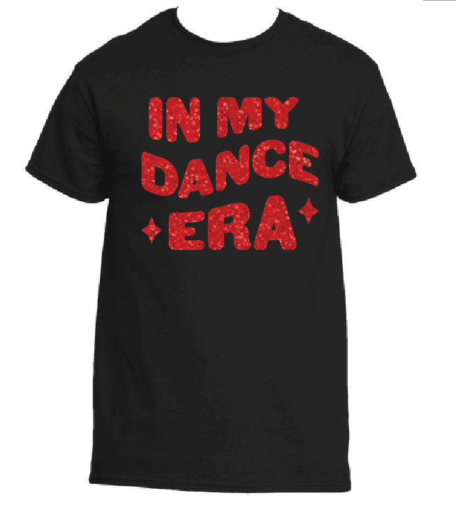 Dancer In My Dance Era Sparkling Glitter T-Shirt