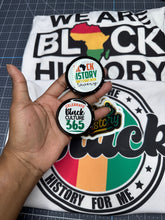 Load image into Gallery viewer, 2024 Black History Bundle T Shirts, Pin Button, Sticker MUST ADD 2 SHIRTS TO CART
