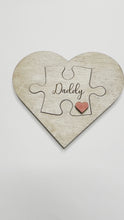 Load and play video in Gallery viewer, Dad Puzzle Piece Fathers Day Keepsake Gift Plaque | You are the Piece that holds us together
