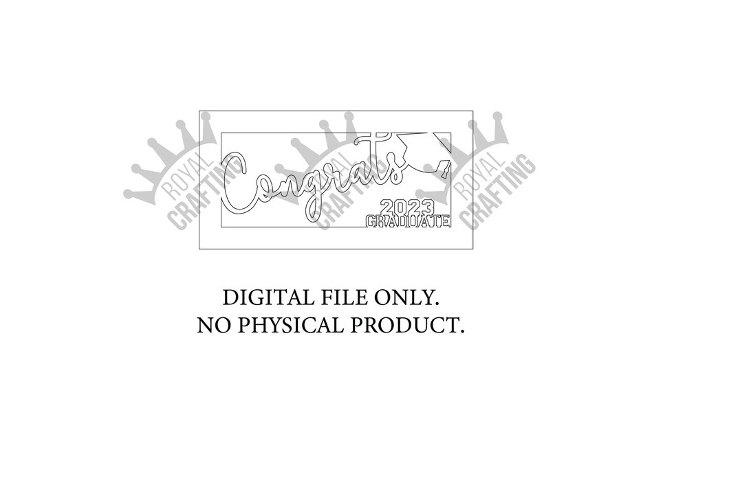 2023 Graduation Money Frame Digital SVG File- *No Physical Product*