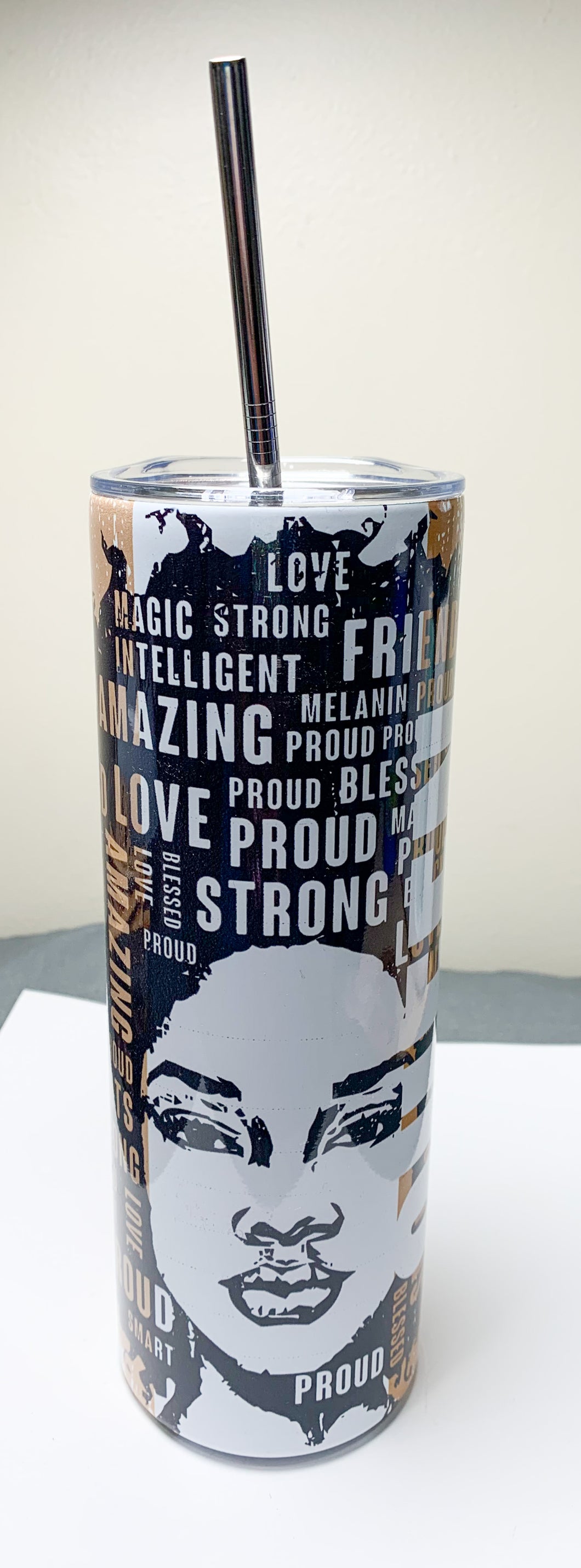 20 oz Stainless Steel Tumbler, Queen, Inspriational