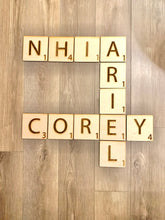 Load image into Gallery viewer, Scrabble Wooden Engraved Wall Decor Letters
