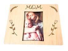 Load image into Gallery viewer, Wooden Engraved Mom Picture Frame 4x6 Photo Home Decor
