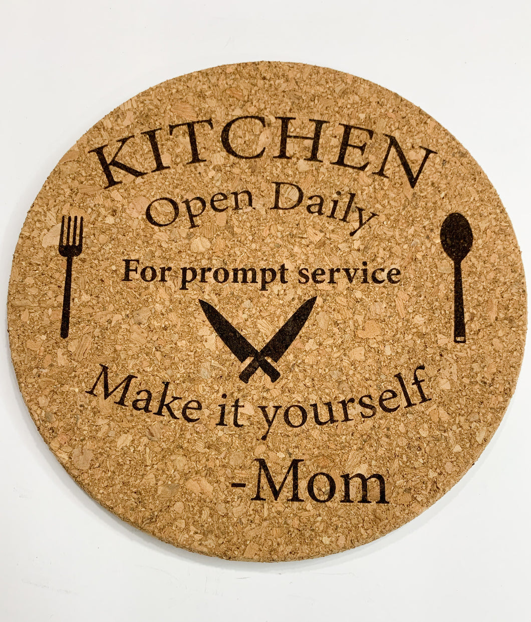 Kitchen Trivet Pot holder, home decor, Kitchen Open Daily